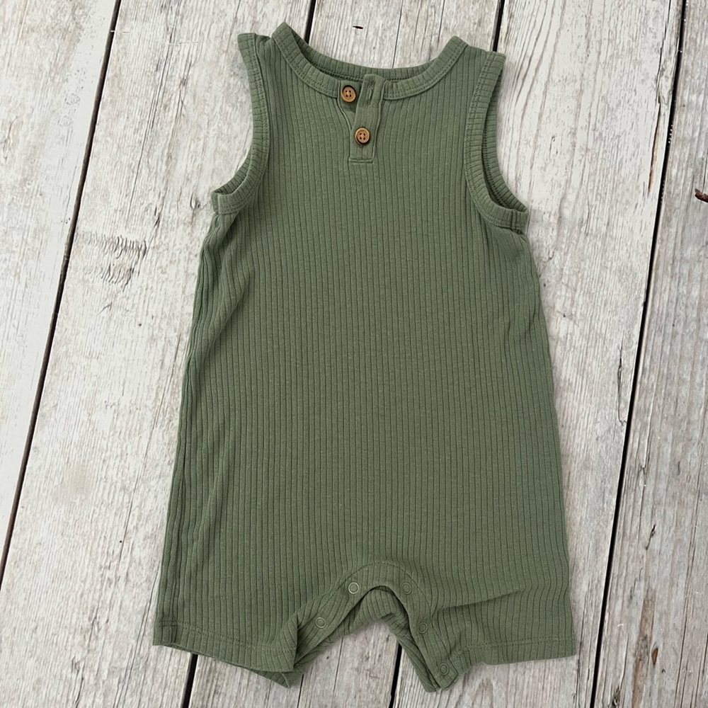 Green Cat & Jack Baby Romper 12M